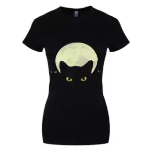 Grindstore Bright Eyes Ladies T-Shirt (Small) (Black)