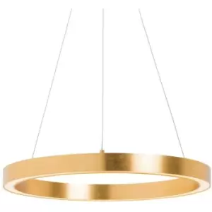 Zumaline Carlo Integrated LED Pendant Ceiling Light, Gold, 4000K, 4000lm
