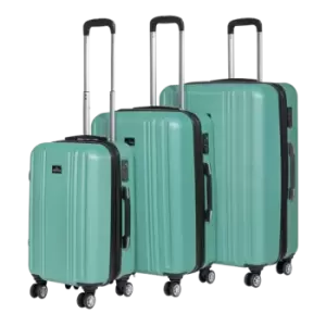 Dellonda Set 3 Piece Lightweight ABS Luggage Set with Integrated TSA Approved Co