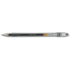 Pilot G105 Gel Ink Pen Ergonomic Grips 0.5mm Tip 0.3mm Line Black Pack of 12 Pens