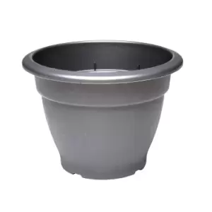 Sankey Round Plastic Black Bell Pot (H)400mm (Dia)550mm