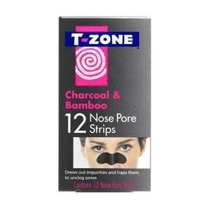 T-Zone Charcoal and Bamboo Nose Pore Strips 12s