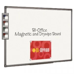 Bi-Office Magnetic Whiteboard 1200x900mm Aluminium Finish MB1406186