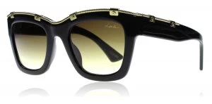 Lanvin Paris SLN694 Sunglasses Black / Gold 700 50mm