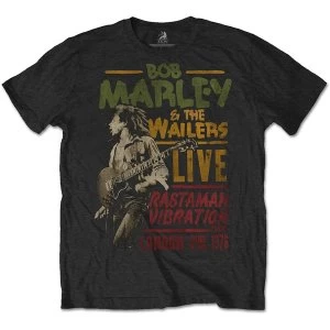 Bob Marley - Rastaman Vibration Tour 1976 Unisex XX-Large T-Shirt - Black