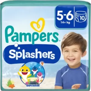 Pampers Splashers Size 5-6 10 Swim Nappies