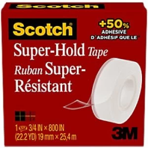 Scotch Super-Hold Adhesive Tape 19mm x 25.4m Transparent