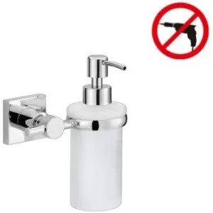 Tesa - Tesa Hukk Soap dispenser, chromed metal, easy installation without drilling (40255-00000-00)