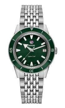 Rado Captain Cook Automatic Womens watch - Water-resistant 10 bar (100 m), Stainless steel, green