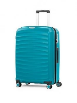 Rock Luggage Sunwave Medium 8-Wheel Suitcase - Blue
