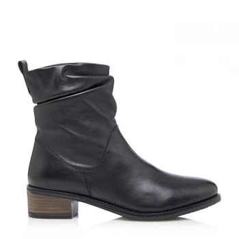 Dune Black Leather 'Pagers 2' Ankle Boots - 3