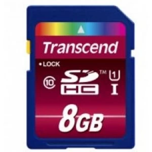 8GB Secure Digital High Capacity Class 10 UHS I Flash Card TS8GSDHC10U1