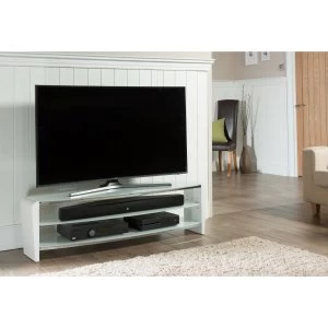 Alphason FRN1400/ARCTIC Francium TV Stand for up to 60 TVs - Arctic White