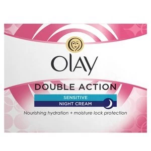 Olay Double Action Sensitive Night Cream Moisturiser 50ml