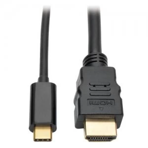Tripp Lite USB C to HDMI Adapter Cable 4K HDCP Black 3ft
