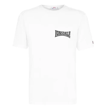 Lonsdale Japan T Shirt Mens - White Bk Lion