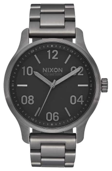 Nixon Patrol Gunmetal / Black Gunmetal IP Steel Bracelet Watch