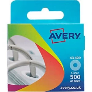 AVERY Reinforcement Rings Transparent Ø 13mm Pack of 500