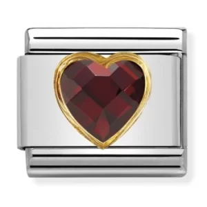 Nomination CLASSIC Gold Red Heart Charm 030610/005