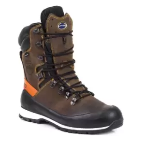 Click ELITE FORESTRY CHAINSAW BOOT BROWN SIZE 09 (43)