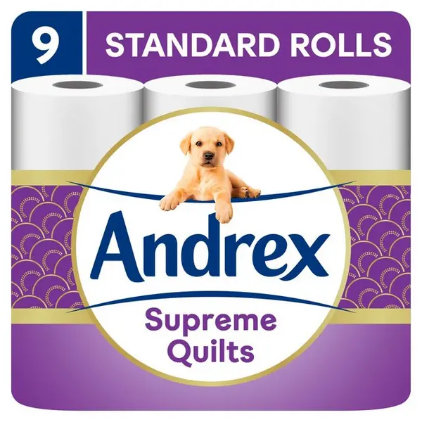 Andrex Supreme Quilts 9 Toilet Rolls