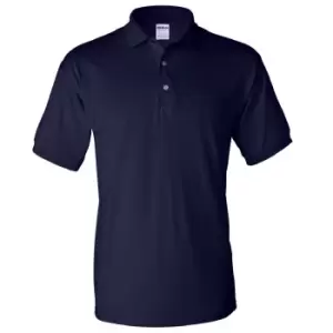 Gildan Adult DryBlend Jersey Short Sleeve Polo Shirt (L) (Navy)