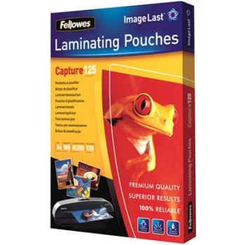 Fellowes Laminating Pouch A4 250micron Pack of 100 Capture