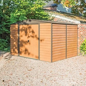Rowlinson Woodvale Metal Apex Shed without Floor 10 x 8 ft