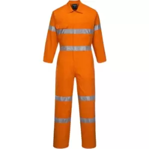 Yoko Hi-Vis Polycotton Coverall / Mens Workwear (Pack of 2) (XL) (Hi Vis Orange) - Hi Vis Orange