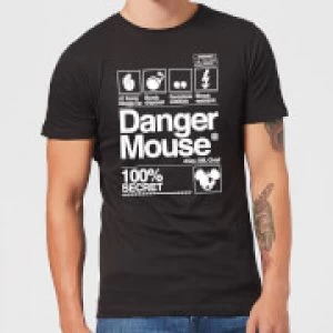 Danger Mouse 100% Secret Mens T-Shirt - Black - XL