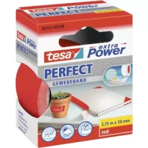 tesa PERFECT 56343-00038-03 Cloth tape tesa extra Power Red (L x W) 2.75 m x 38mm