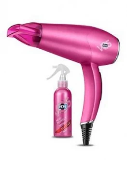 Vo5 Dry & Shine 2100W Hairdryer With Heat Protect Spray