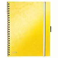 LEITZ Wow Wirebound Notebook A4 Ruled Yellow