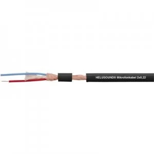Microphone cable 2 x 0.22mm Black Helukabel