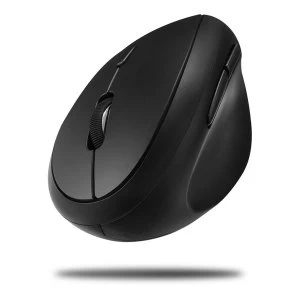 Adesso - IMouse Wireless Ergonomic Vertical 1600dpi Optical Mini Mouse - Black