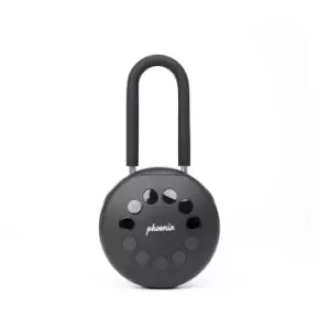 Phoenix Palm KS0213ES Smart Key Safe with Electronic Lock and Padlock Shackle, black