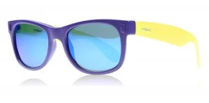 Polaroid Junior P0115L Sunglasses Purple / Lime Green UDFJY Polariserade 45mm