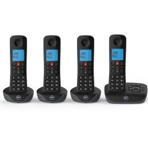 BT Essential Phone with Easy Call Blocking & Answer Machine - Quad