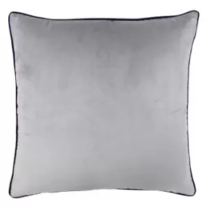 Riva Home Meridian Cushion Cover (55 x 55cm) (Silver/Navy)