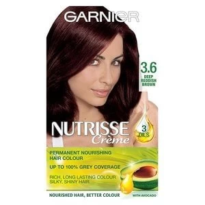 Garnier Nutrisse 3.6 Deep Reddish Brown Permanent Hair Dye Red