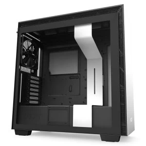 NZXT H710 Midi Tower Gaming Case - White Tempered Glass