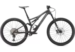 2021 Specialized Stumpjumper Comp full suspension Mountain Bike in Satin Smoke Cool Grey and Carbon