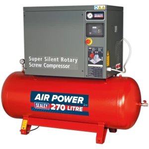 Sealey SSC12710 Low Noise Screw Air Compressor 270 Litre 415v