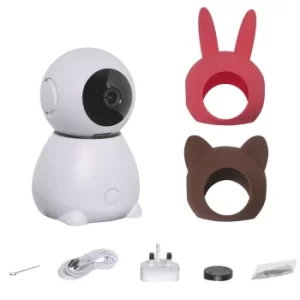 electriQ 1080p HD PTZ Baby Monitor with interchangeable animal sleeves