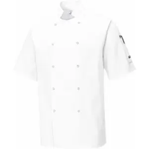 C733 cumbria chefs jacket white xs - White