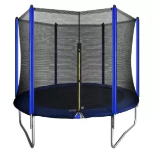Dellonda 8ft Heavy-Duty Outdoor Trampoline with Safety Enclosure Net DL67