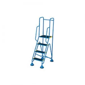 FORT Mobile Ladder 4 Steps Blue Capacity: 150 kg