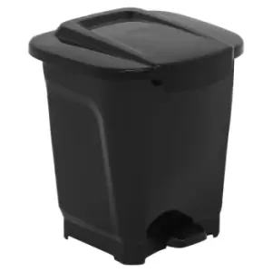 Tramontina - 15l Plastic Pedal Bin, Black colour - Black