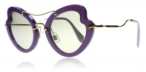 Miu Miu Scenique Sunglasses Purple / Gold USV5J2 52mm