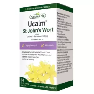 Natures Aid Ucalm 300mg (St Johns Wort) Tablets - 120s